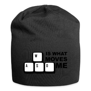 WASD is what moves me - Jersey Beanie - black - Front