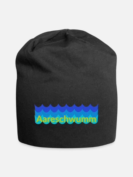 Aareschwumm - Jersey-Beanie - Schwarz
