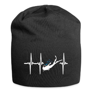 Heart Beat Diving - Jersey-Beanie - Schwarz - Vorne