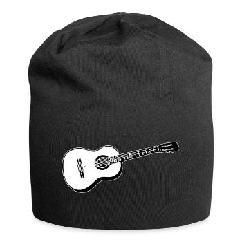 guitare - Bonnet en jersey - noir - Devant