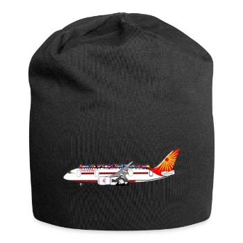 plane - Jersey Beanie - black - Front