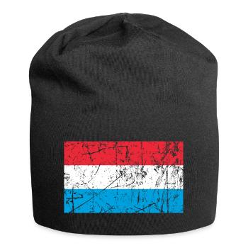 Luxembourg Luxemburg Luxembourg Fahne flag - Jersey Beanie - black - Front