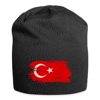 Turkey Flag / Gift Istanbul Izmir - Jersey Beanie - black - Front