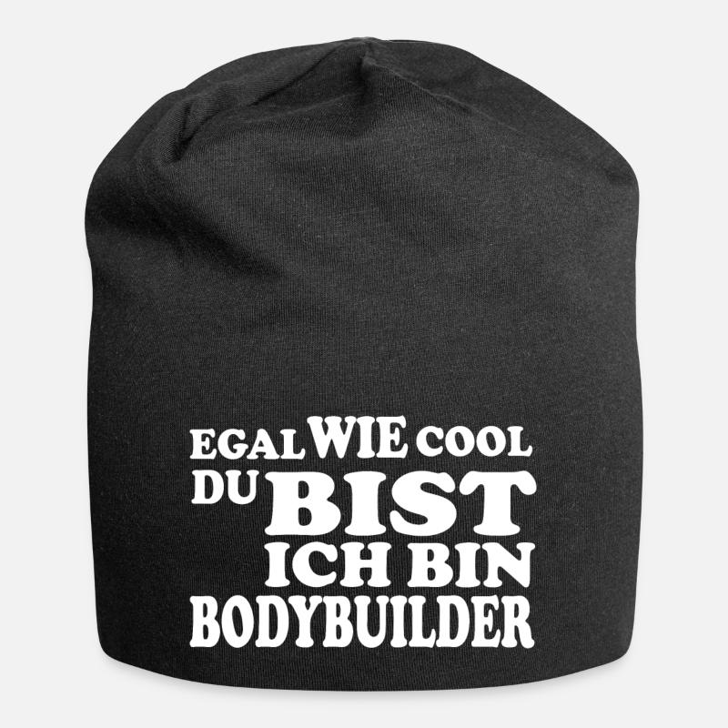 Bodybuilder - Jersey-Beanie - Schwarz