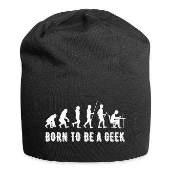 Né Geek : Évolution Tech - Bonnet en jersey - noir - Devant