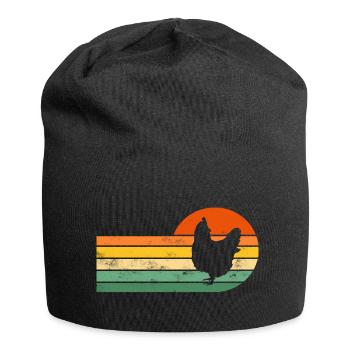 Chicken chickens - Jersey Beanie - black - Front