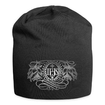 Jesus Christus IHS, antike Illustration, Hoffnung - Jersey-Beanie - Schwarz - Vorne