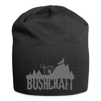 Bushcraft gray - Jersey-Beanie - Schwarz - Vorne