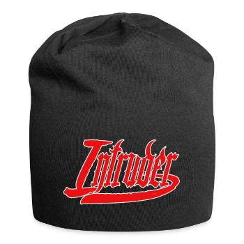 intrus hacker intrus clan sticker ordinateur - Bonnet en jersey - noir - Devant