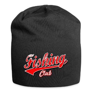 fisch fischer fishing fisher club hecht angeln cap - Jersey-Beanie - Schwarz - Vorne
