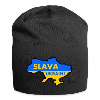 Slava ukraini - Jersey-Beanie - Schwarz - Vorne