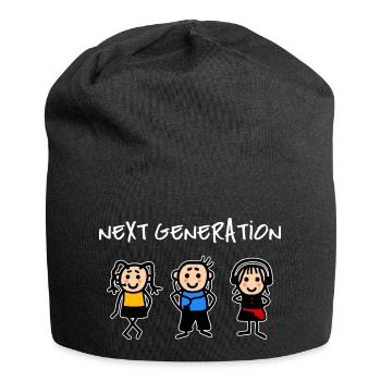 Nouvelle génération d’enfants Internet en ligne - Bonnet en jersey - noir - Devant