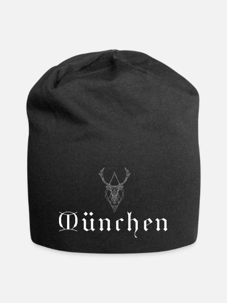 München - Jersey-Beanie - Schwarz