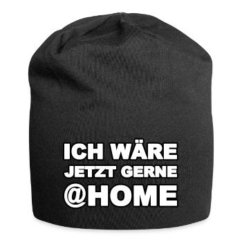 Arbeit - Jersey-Beanie - Schwarz - Vorne