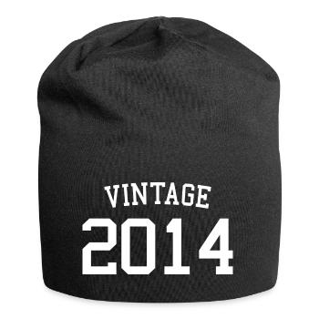 Vintage 2014 - 9 Years Old, 9th Birthday Kids - Jersey Beanie - black - Front