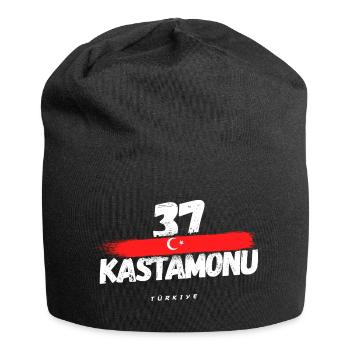 37 Kastamonu Türkei Türkiye - Jersey-Beanie - Schwarz - Vorne