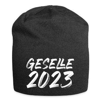 Gesellenprüfung Gesellenbrief Geselle 2023 - Jersey-Beanie - Anthrazit - Vorne