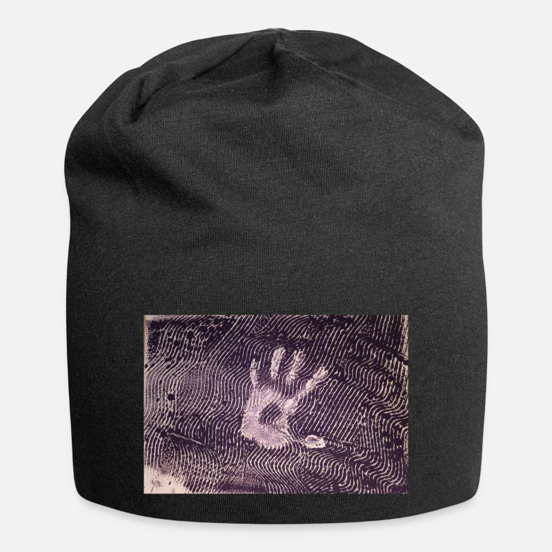 Stop - Jersey-Beanie - Schwarz