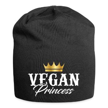 Vegan Princess - Jersey Beanie - black - Front