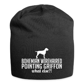 BOHEMIAN WIREHAIRED POINTING GRIFFON what else - Jersey-Beanie - Schwarz - Vorne