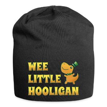 Wee Lil Hooligan Kinder St Patrick s Day Jungen Mädchen - Jersey-Beanie - Schwarz - Vorne