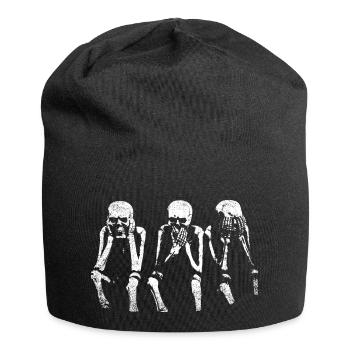 N’entendez rien, ne dites rien, ne voyez rien - Bonnet en jersey - noir - Devant