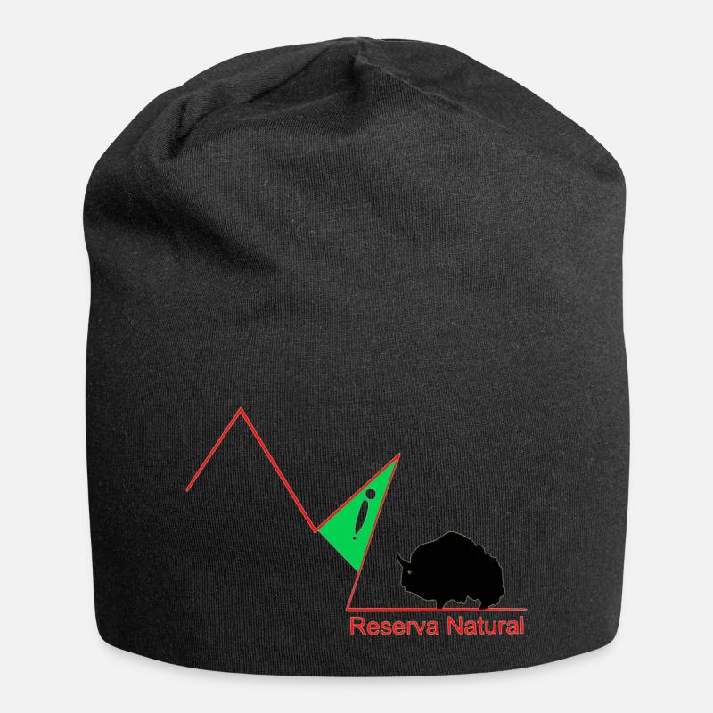 Naturschutzgebiet - Jersey-Beanie - Schwarz
