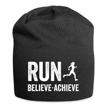 Marathon - Run. Believe. Achieve. - Jersey Beanie - black - Front