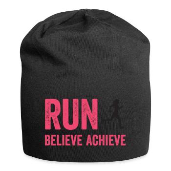 Marathon - Run. Believe. Achieve. - Jersey Beanie - black - Front