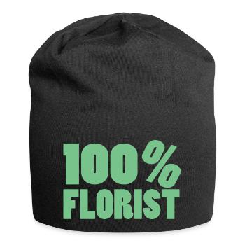 Flower Flower Plant - Jersey Beanie - black - Front