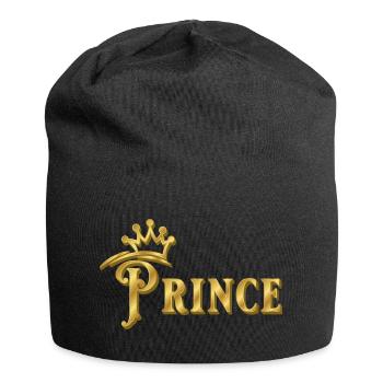 SIGNATURE DU PRINCE AVEC COURONNE D’OR - Bonnet en jersey - noir - Devant