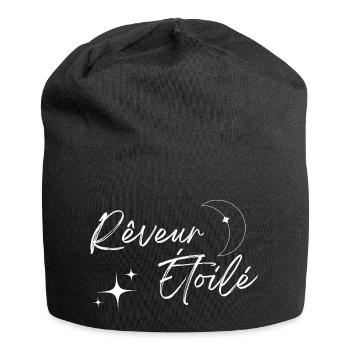 Rêveur étoilé - Bonnet en jersey - noir - Devant