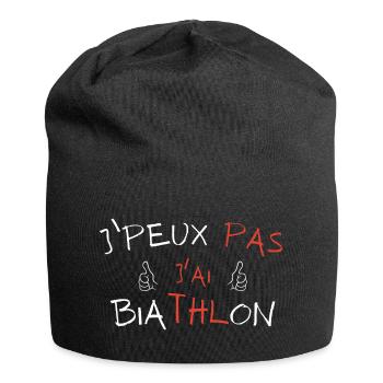 I can't I have Biathlon - Jersey Beanie - black - Front