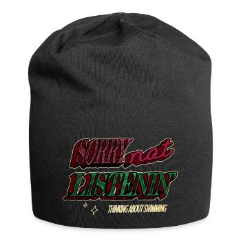 Swimming Swim Bike Run Tshirts Joke - Jersey Beanie - black - Front