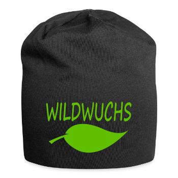 WILDWUCHS - Jersey-Beanie - Schwarz - Vorne