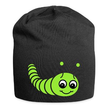 Caterpillars Insect Love Little Caterpillar - Jersey Beanie - black - Front