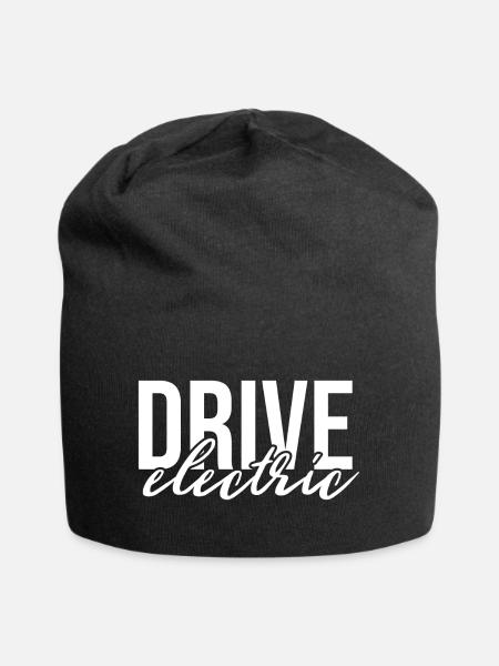 Drive Electric Supercharge - Elektro Auto Fans - Jersey-Beanie - Schwarz