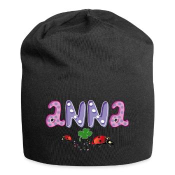 Ladybug Shamrock Anna - Jersey Beanie - black - Front