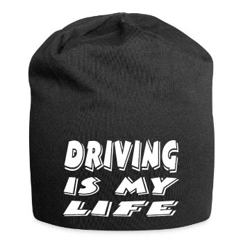 Auto - Jersey-Beanie - Schwarz - Vorne