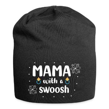 Mama with a swoosh - Jersey Beanie - black - Front