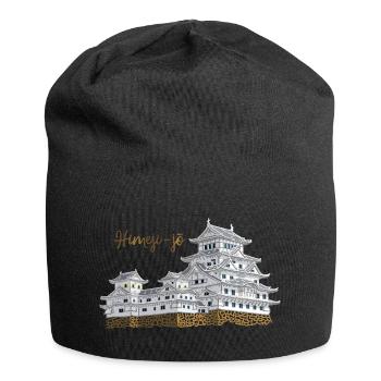 Château de Himeji-jo, Japon, préfecture de Hyogo, dessin - Bonnet en jersey - noir - Devant