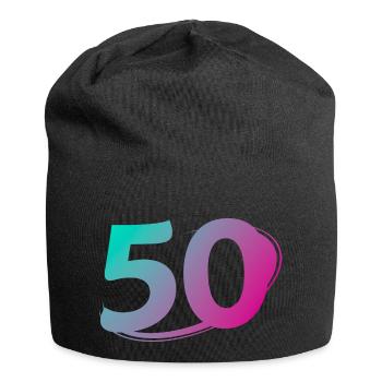 Numéro 50 multicolore - Bonnet en jersey - noir - Devant