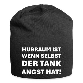 Displacement is when even the tank is afraid - Jersey Beanie - black - Front