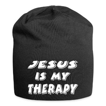 Jésus - Bonnet en jersey - noir - Devant