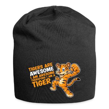 Tigers Are Awesome I'm Awesome Tiger Lover - Jersey Beanie - black - Front