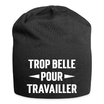 Too good to work with - Jersey Beanie - black - Front