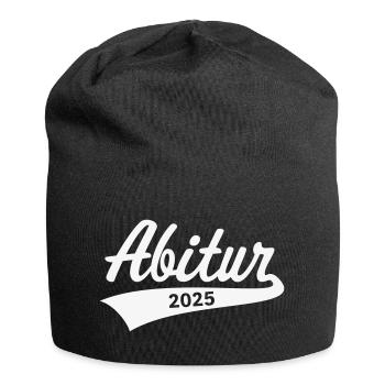Abitur 2025 (Abiturient / Abi / Hochschulreife W) - Jersey-Beanie - Schwarz - Vorne