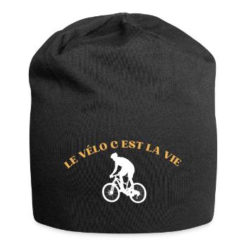 Radfahren ist Leben,Radfahren,Radfahrer,Radfahren - Jersey-Beanie - Schwarz - Vorne