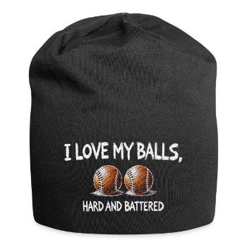 Baseball humour Citation sincère T-Shirt - Bonnet en jersey - noir - Devant