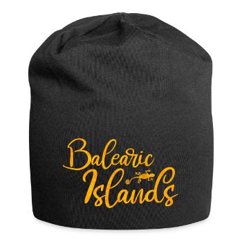 Lettrage des îles Baléares - Bonnet en jersey - noir - Devant